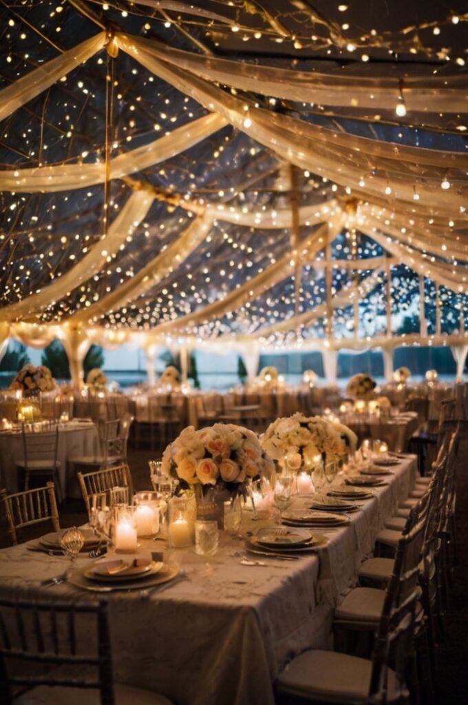 String light ceiling and wall
