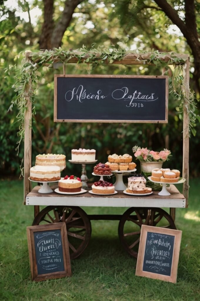 Wagon Dessert Display