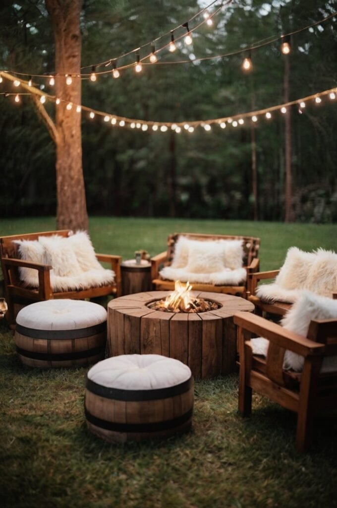 Fire Pit with Luxe Surroundings