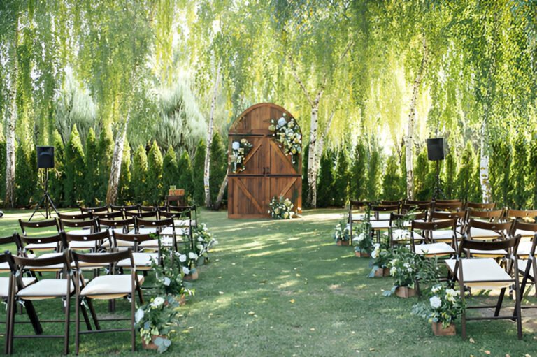 rustic wedding reception