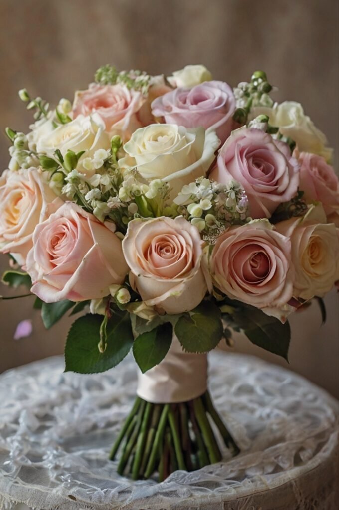 A Mix of Romantic Roses