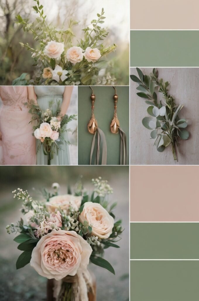 Blush Pink & Sage Green