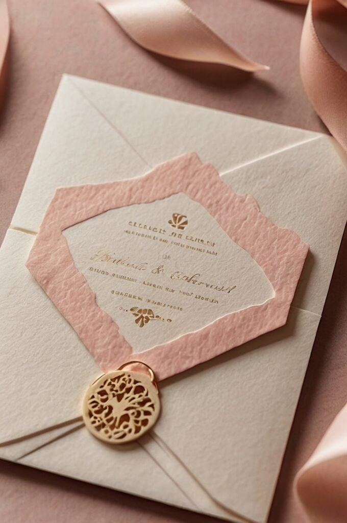 Elegant Blush Wedding Invitations