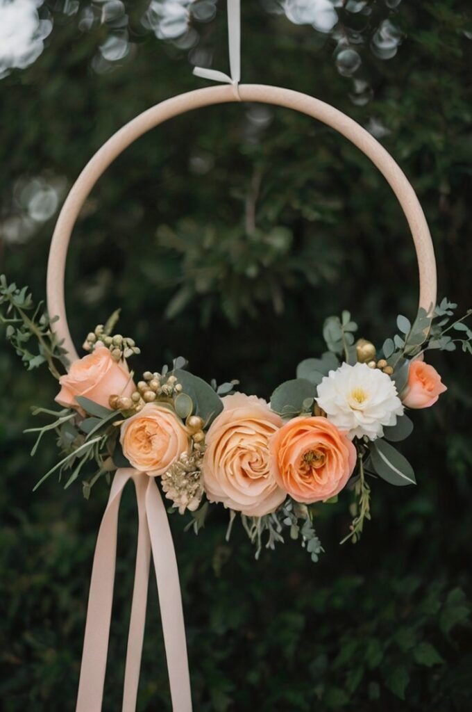 Floral Hoop Arrangements