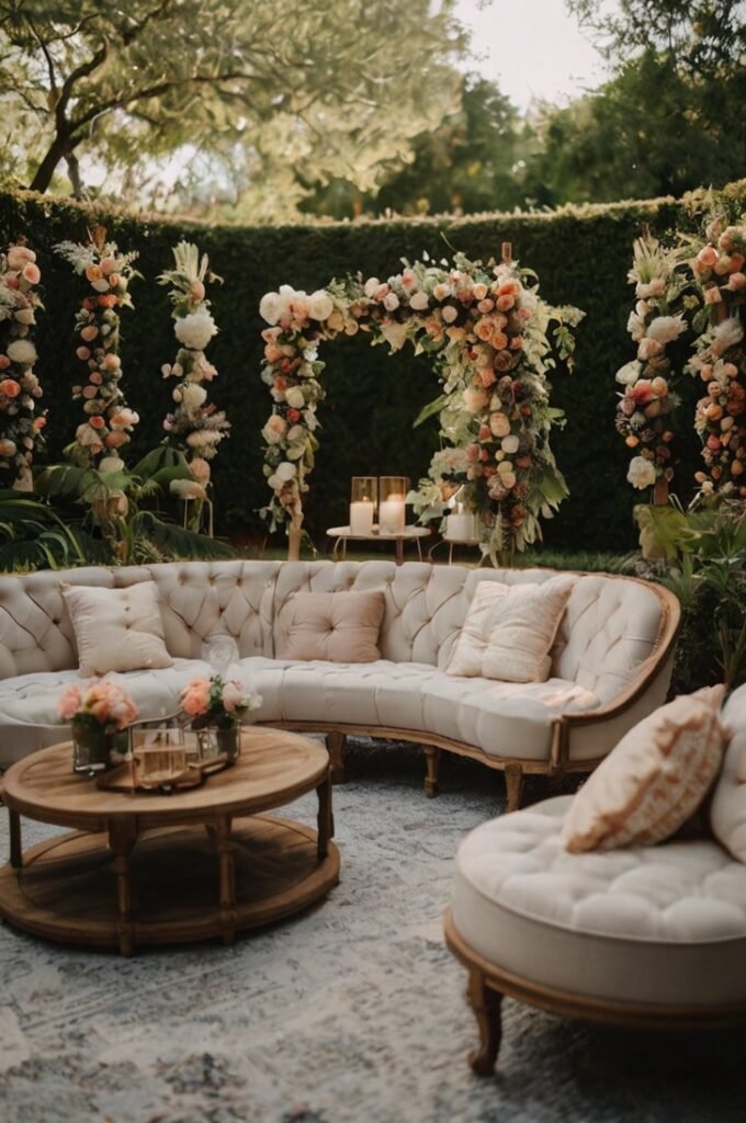 Flower-Filled Garden Lounge