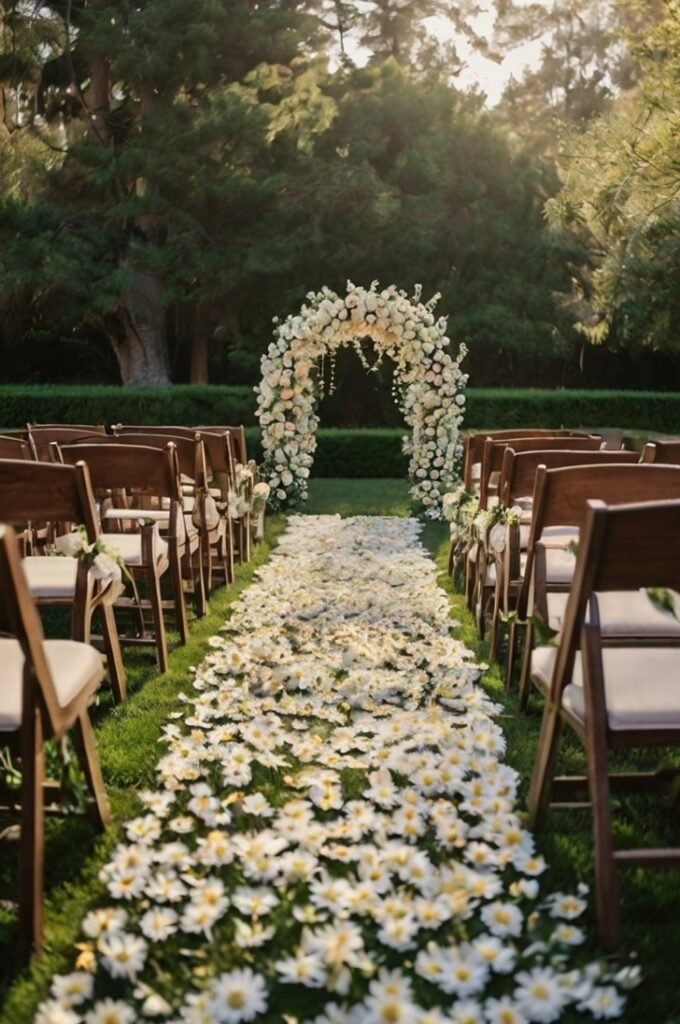 Flower-Lined Aisle