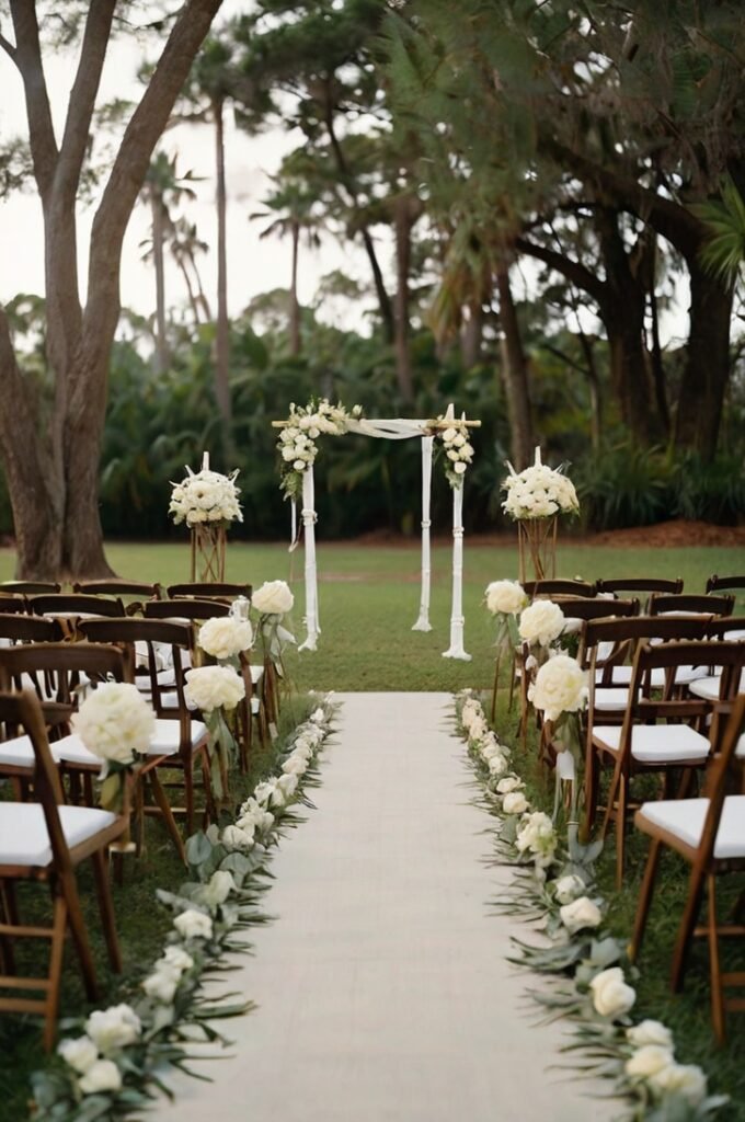 Garden-Inspired Aisle Markers