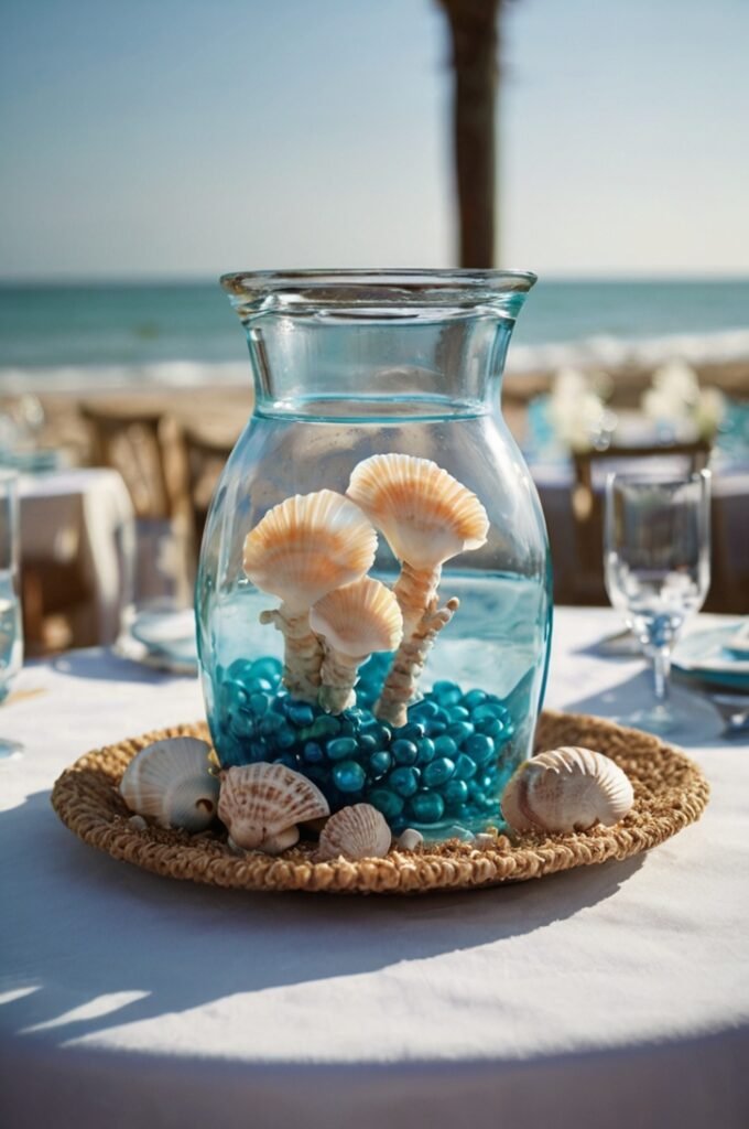 Ocean-Inspired Table Centerpieces