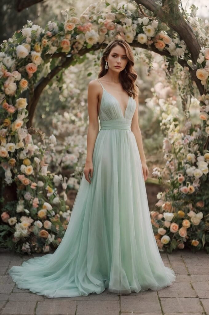 Pastel-Colored Gowns