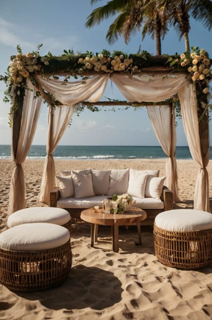 Romantic Canopy Lounge Areas