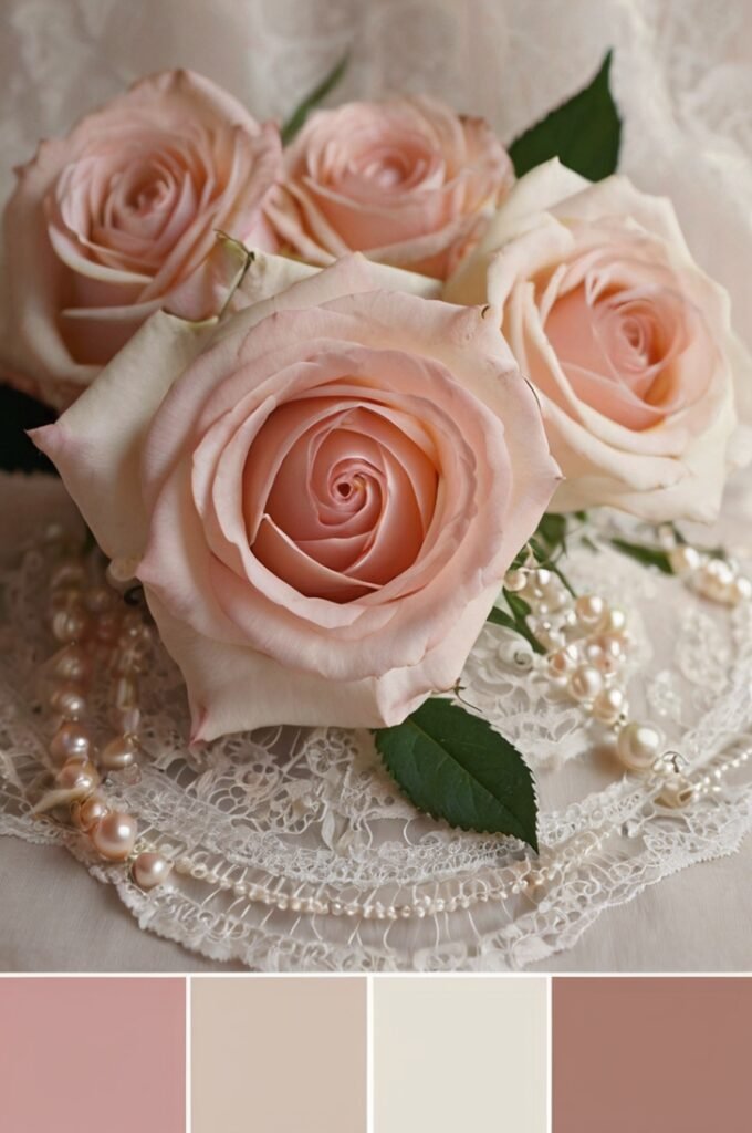 Rose Pink & Ivory