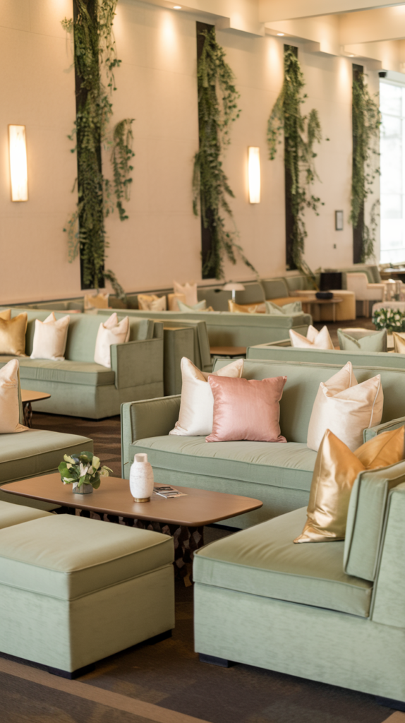 Sage Green Lounge & Seating Areas