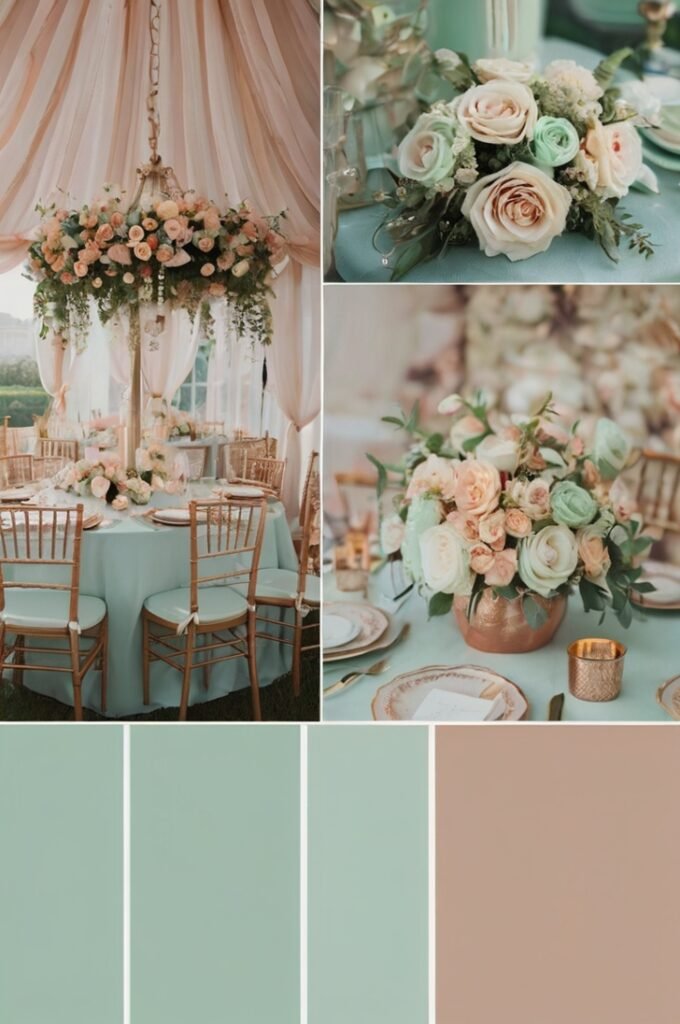 Soft Mint & Rose Gold
