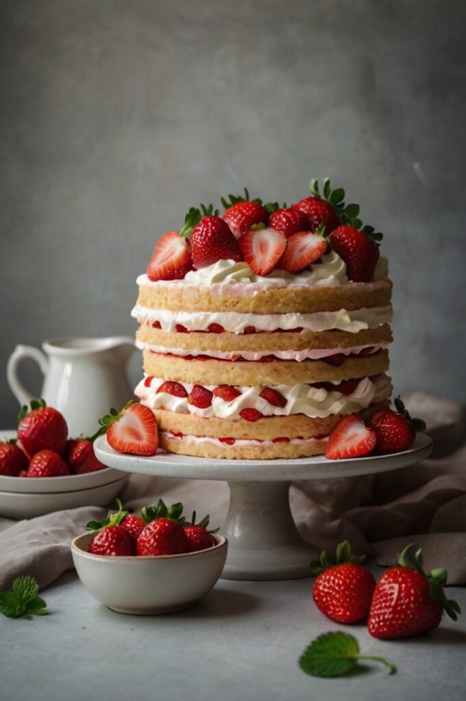 Strawberry Shortcake-Inspired Cake