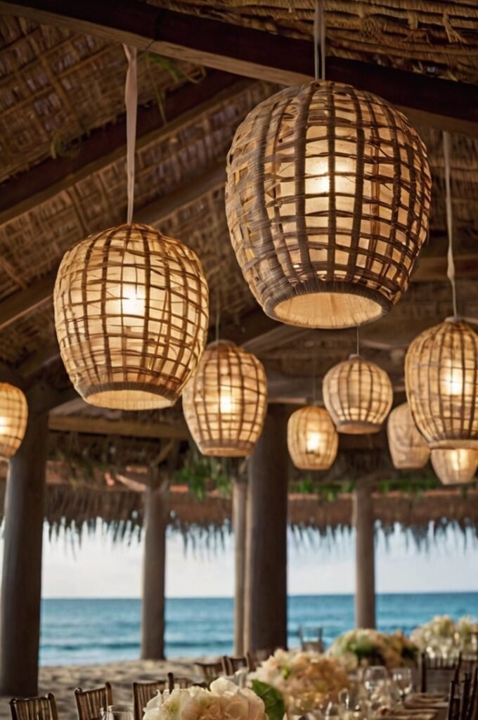 Suspended Woven Lanterns