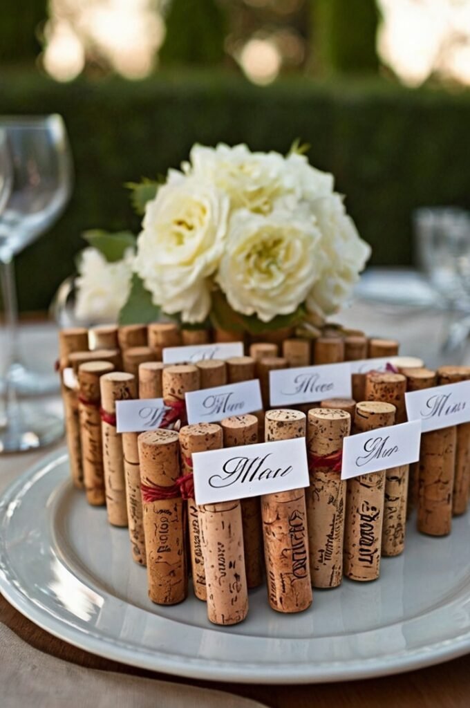 Wine Cork Place Card Holders