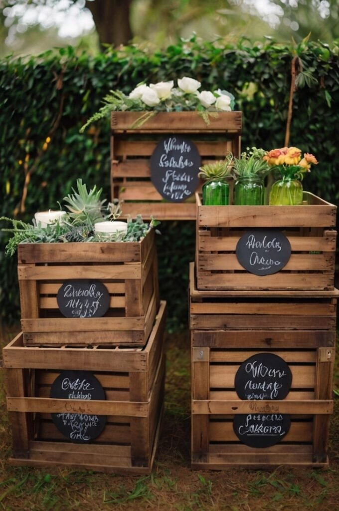 Wooden Crate Display