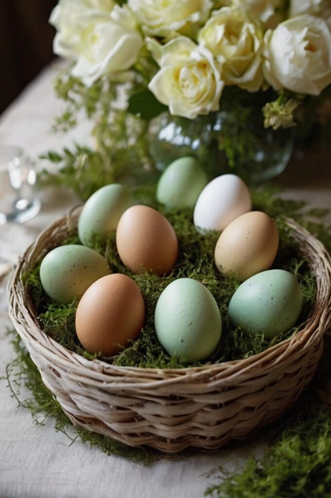 Use Dyed Eggs as Escort Cards