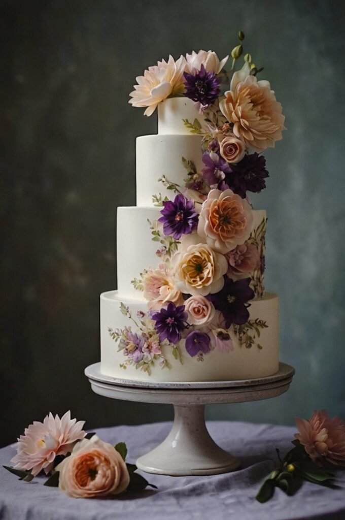 Floral Wedding Cake 