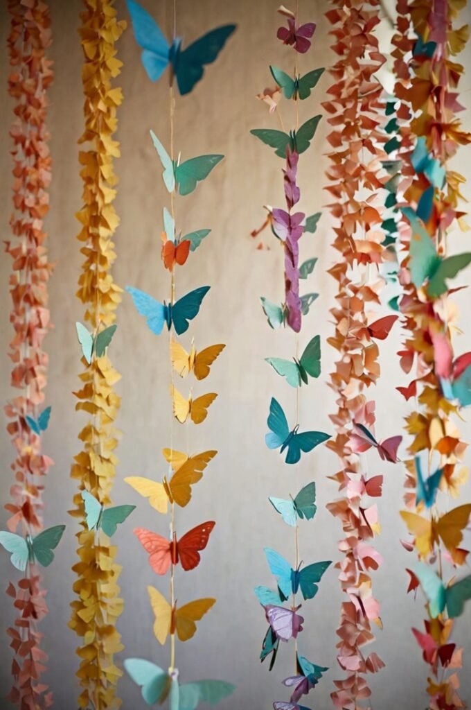 Paper Butterfly Garlands