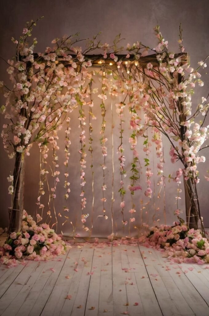 Cherry Blossom Photo Booth Backdrop