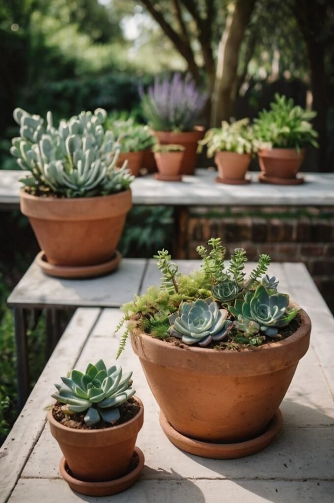 Potted Plants Wedding Decor