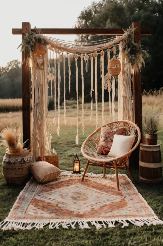 Boho-Inspired Macramé Booth