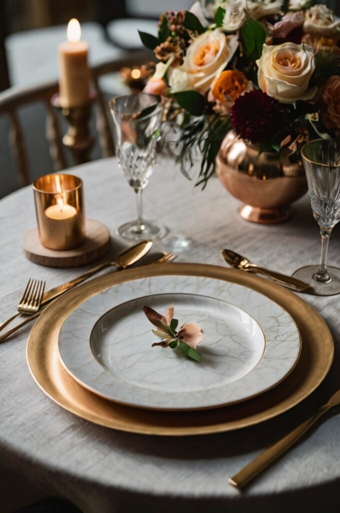 Bold Place Settings with Statement Chargers