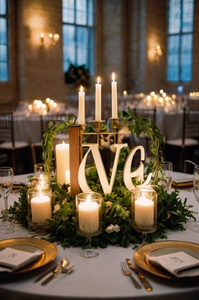 Light-Up Letters for Chic Centerpieces