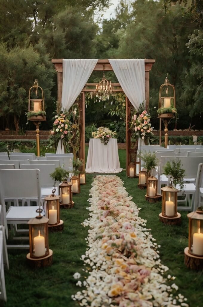 Natural Aisle Decor