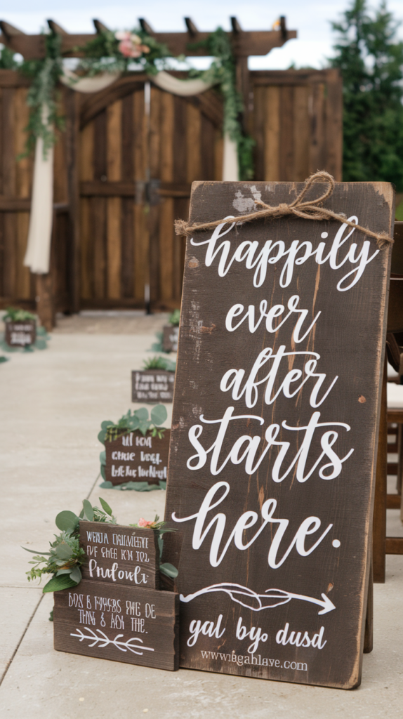 Rustic Wooden Signs