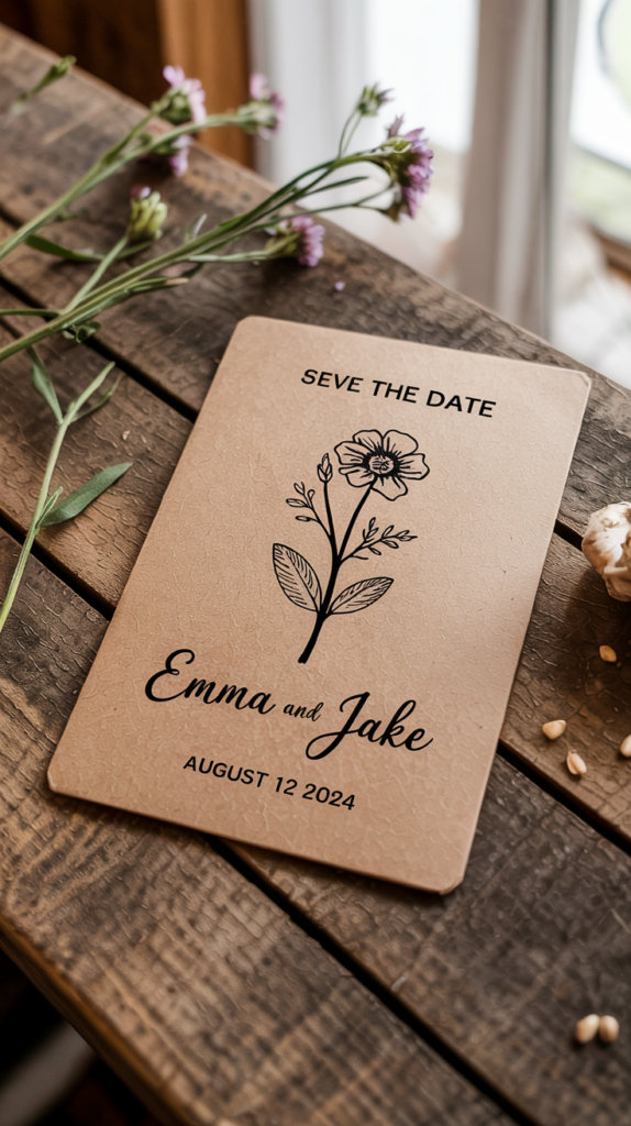 Seed Packet Save the Dates