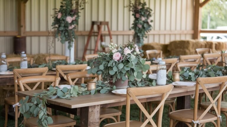 beige barn boho wedding