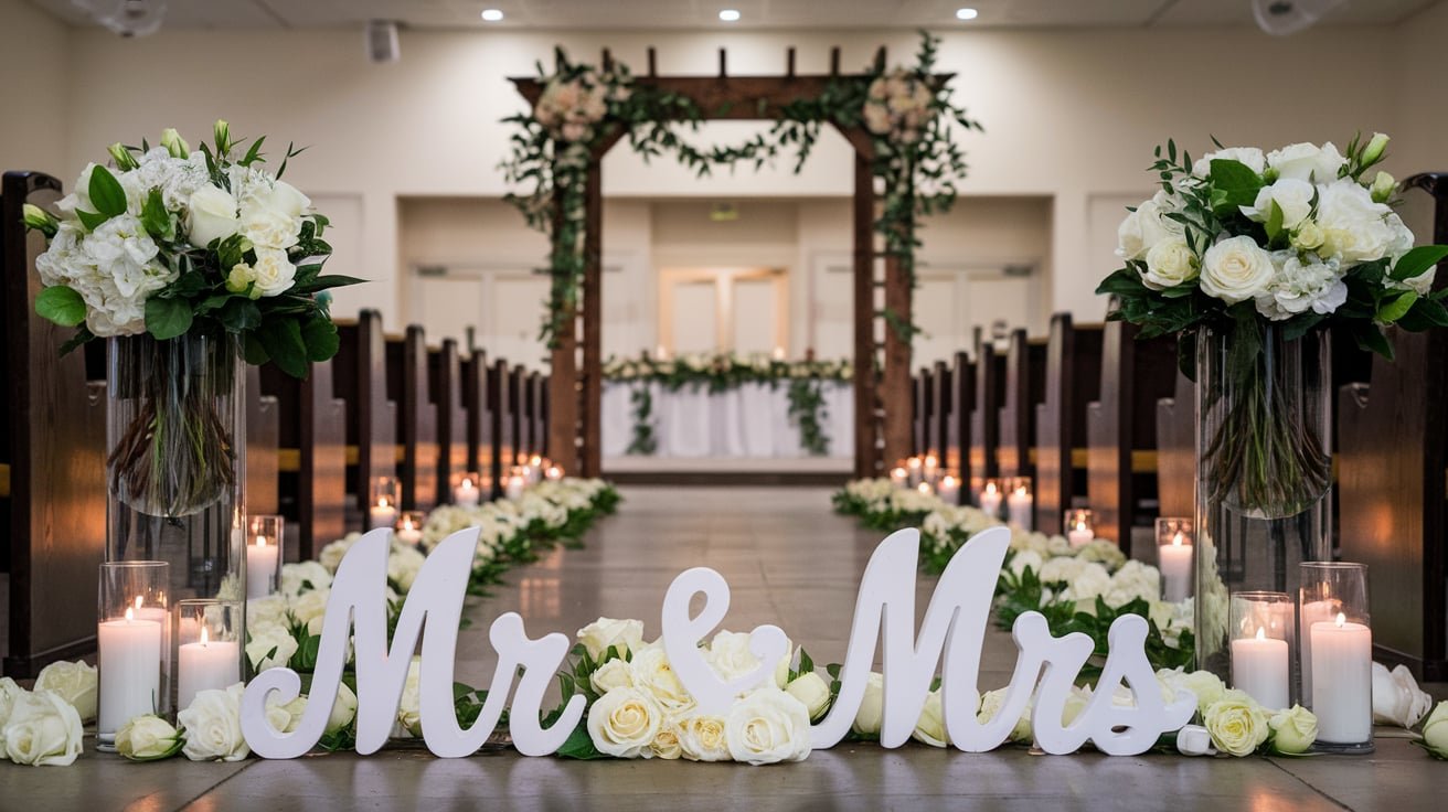 wedding entrance decor