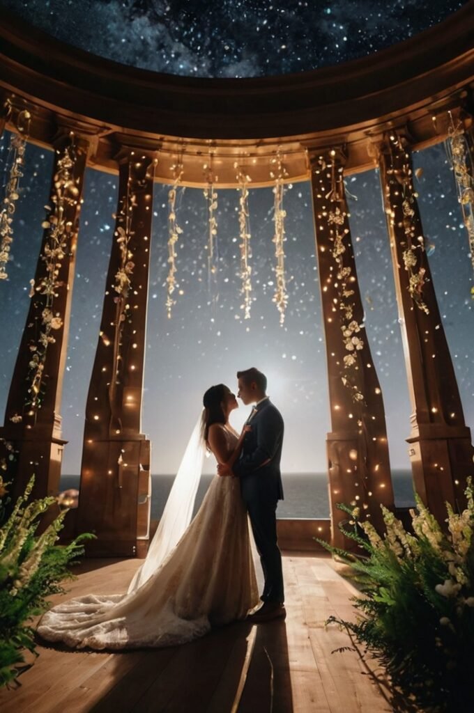 A Stellar Ceremony Backdrop