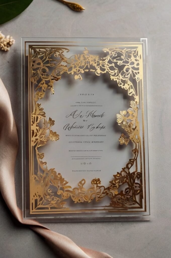 Custom Acrylic Invitations