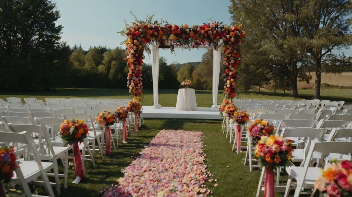 Outdoor Wedding Aisle Decoration Ideas