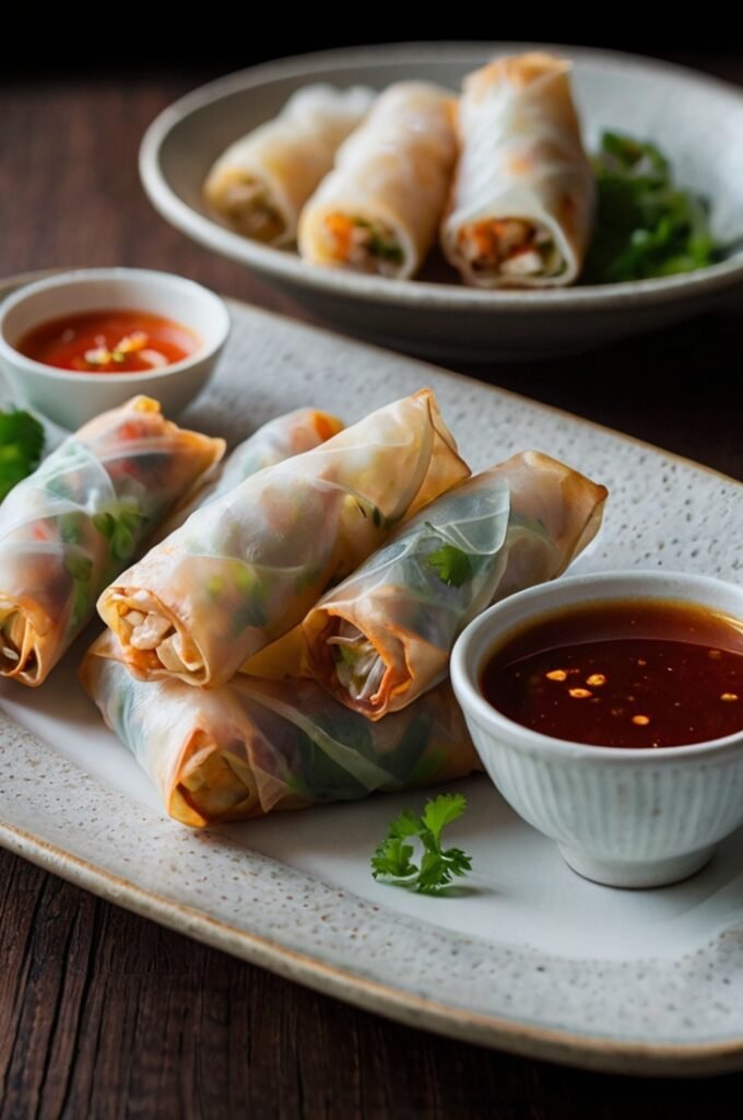Spring Rolls with Dipping Sauce