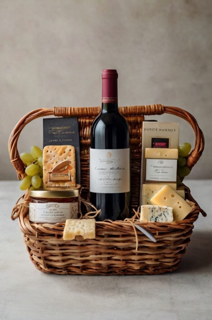 Wine & Cheese Pairing Basket