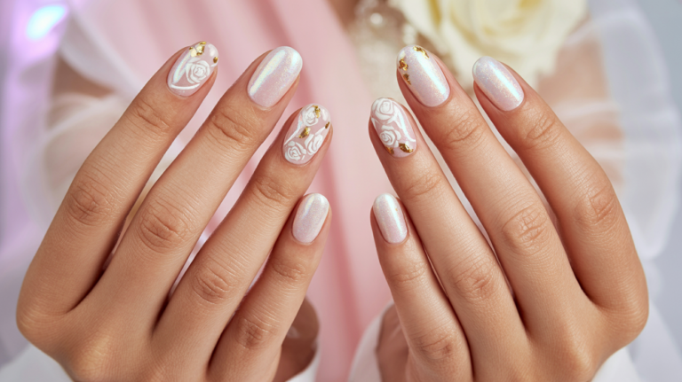 10 Wedding Gel Nail Ideas | Elegant & Long-Lasting Bridal Looks