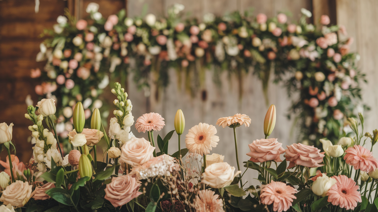 How to Set a Floral Backdrop