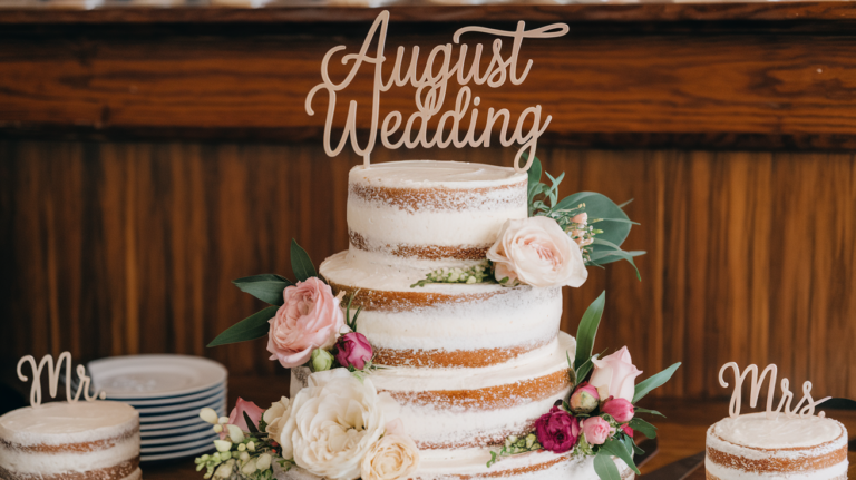 August Wedding Cake