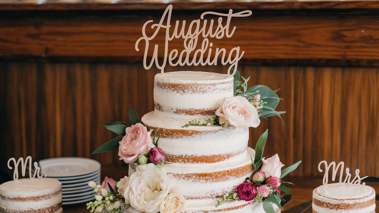 August Wedding Cake
