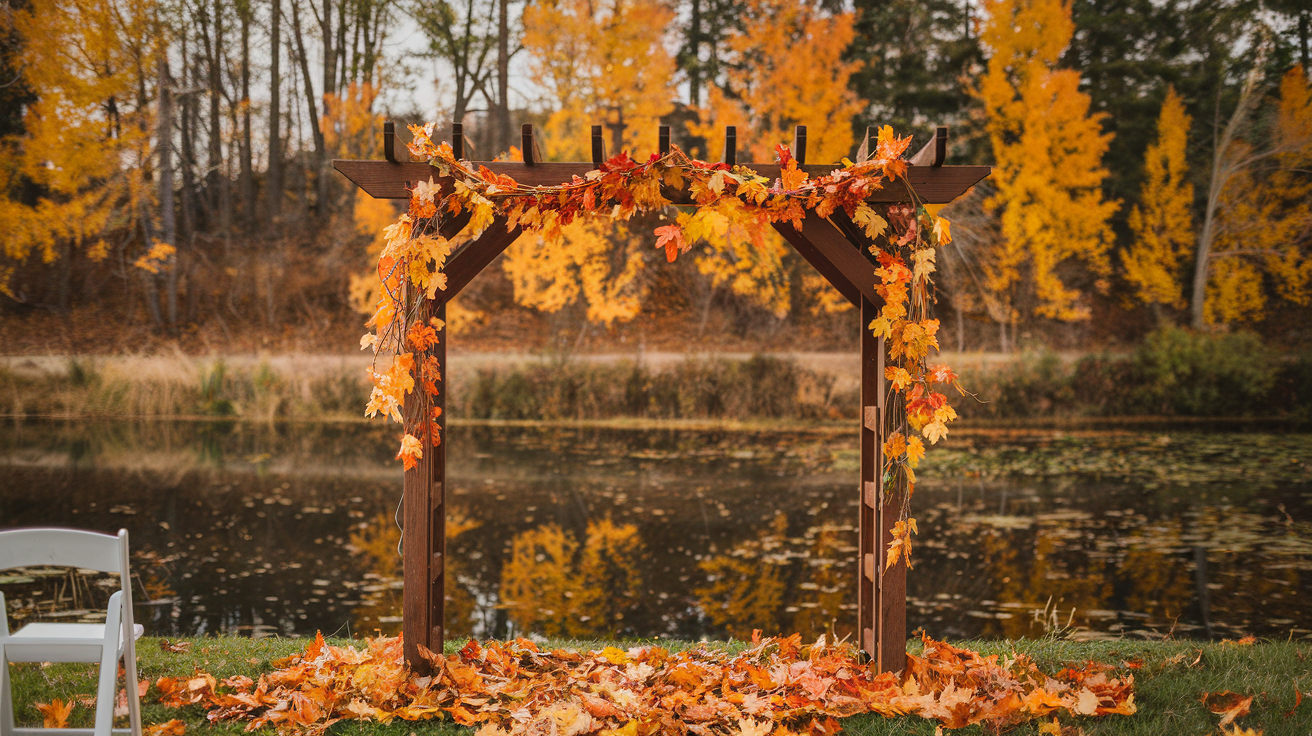 Fall Wedding Backdrop Ideas