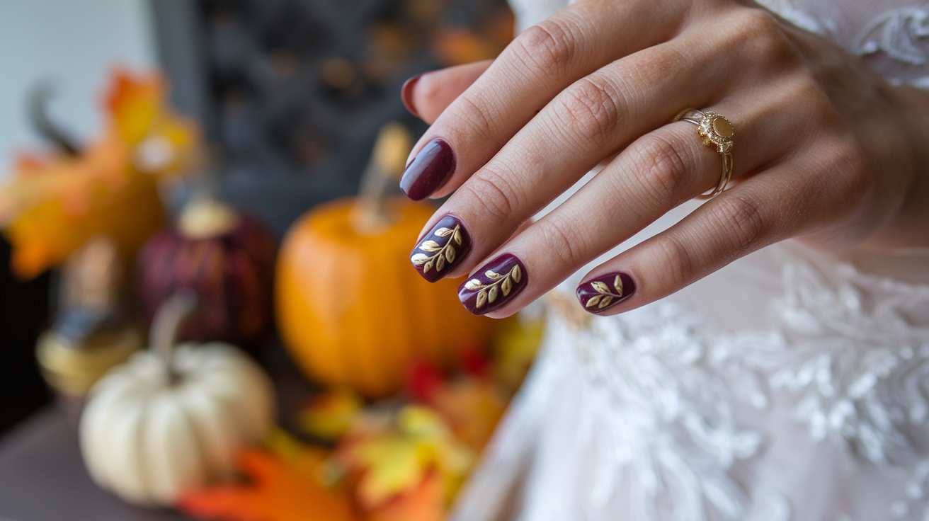 Fall Wedding Nails