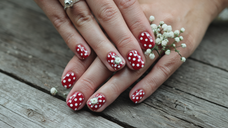 Red Wedding Nails