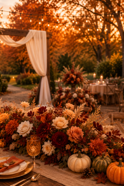 autumn wedding decor ideas
