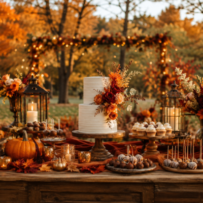 15 Autumn Wedding Treat Table Ideas for a Cozy and Elegant Reception