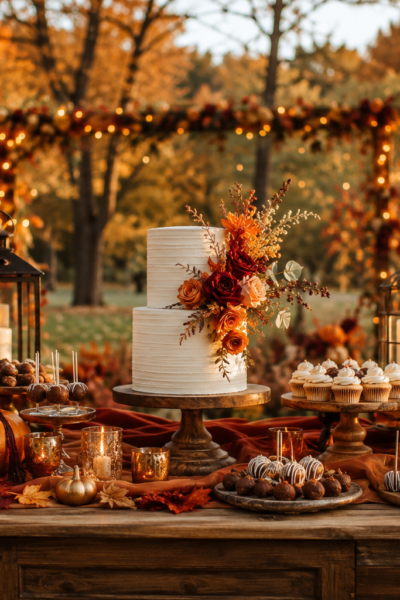 Autumn Wedding Treat Table Ideas