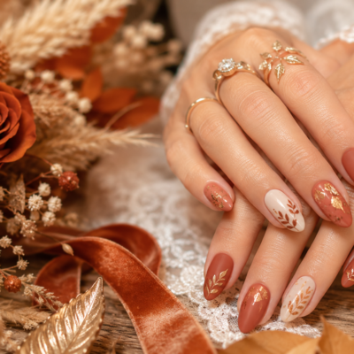15 Fall Terracotta Wedding Nail Ideas for a Warm and Romantic Bridal Look